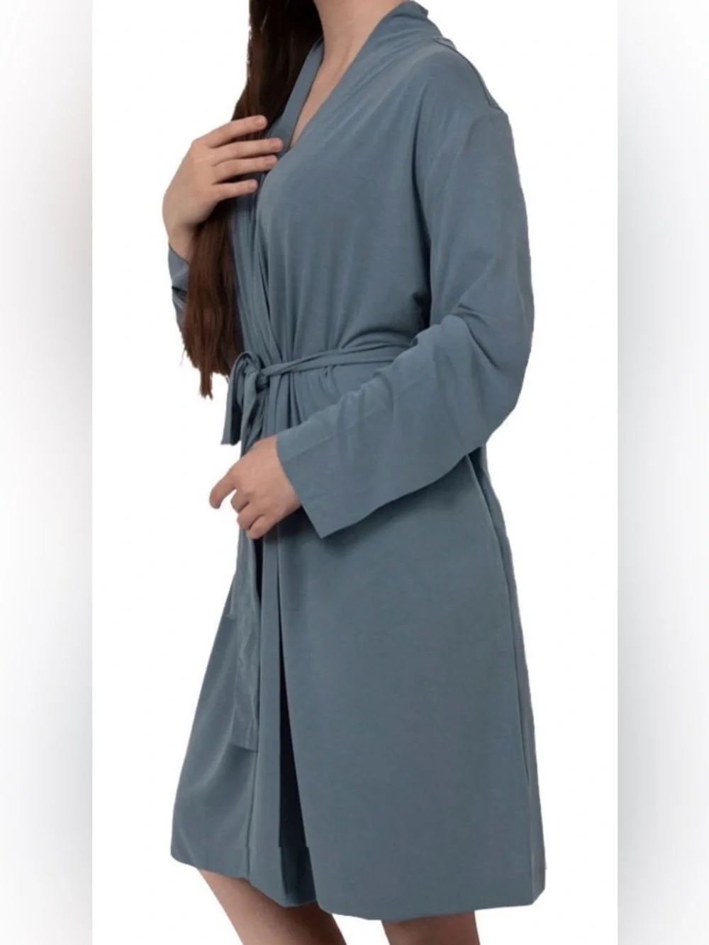 Barefoot Dreams Cozy Wrap Robe in Seashore - Large or Medium - Picture 2 of 10
